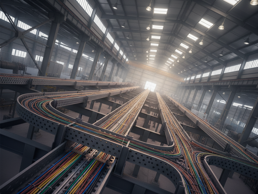 Система из кабельных коробов из перфорированной стали Кабельная лотковая система из перфорированного стального листа