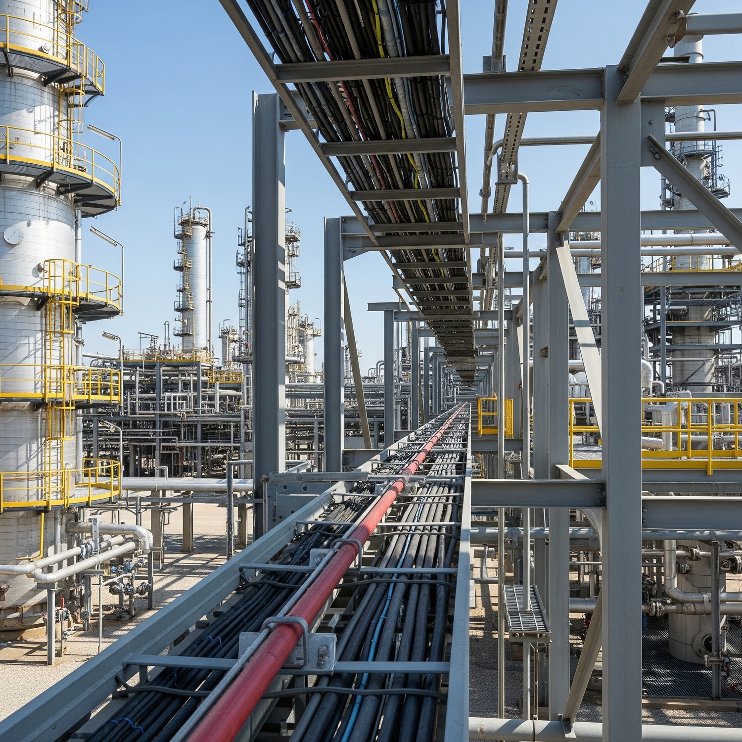 Уличная система кабельных лотков не задерживающая осадки Лестничные лотки на опорах