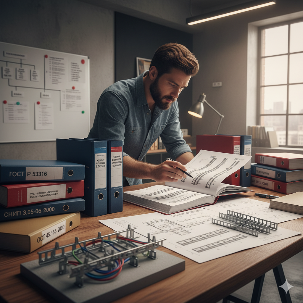 Проектирование кабельных сетей Разработка системы укладки кабелей с учётом норм безопасности