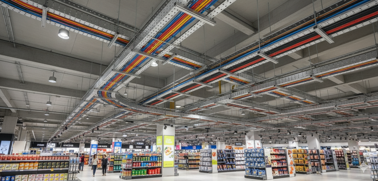 Система кабельных коробов для торговых помещений Кабеленесущие системы